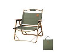 ASDFGHT Silla Playa Plegable Reclinable Pasamanos de Madera Maciza Y Respaldo de Tela Oxford 900D Sillas Jardin Fácil de Transportar para Pescar, Acampar, En La Naturaleza(Green,73x54x38cm)