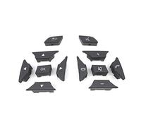 ASDGH Botón del volante coche, for Benz, CE GLK A Clase W204 X204 W212 W218 W156 W246 Cubierta interruptor de control Interruptor de control de dirección del tablero(BLACK Gray)