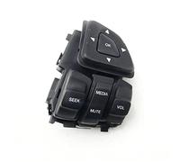 ASDGH Botones multifunción del interruptor de Control crucero volante coche, for Ford, Edge, Explorer, 2012 2013 2014 2015 Interruptor de control de dirección del tablero(BLACK B2)