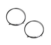 ASDGH Cable de Acelerador 2 Piezas, Palanca Control Motor Barco Marino Negro 10 pies Arnés de Cables de Grado Marino