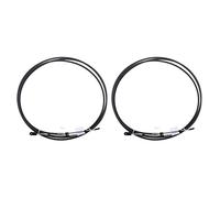 ASDGH Cable de Acelerador 2 Piezas, Palanca Control Motor Barco Marino Negro 8 pies Arnés de Cables de Grado Marino