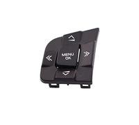 ASDGH Cubierta embellecedora del botón interruptor de Control volante multifunción coche, for Land, Rover, Discovery Sport, Jaguar, XE XF Interruptor de control de dirección del tablero(BLACK Left)