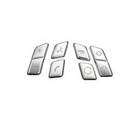 ASDGH Embellecedor de pegatinas cubierta marco panel interruptor botones volante estilo coche, for, Serie 3 E90 E91 E92 E93 2005-2012 Accesorios Interruptor de control de dirección del tablero