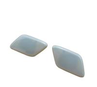 ASDGH Estilo de coche, faro parachoques delantero, cubierta boquilla pulverización agua, tapa arandela, for NISSAN, Tiida 2004-2012 Cubierta de la boquilla del lavafaros del coche(BLACK LH and RH)