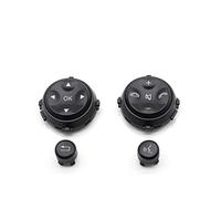 ASDGH For Benz, W221 W216 S CL Class S280 S300 S350 S400 S600 2006-2021 Cubierta de botón Volante multifunción for Coche Interruptor de control de dirección del tablero(BLACK Black)