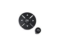 ASDGH Kit de cubierta embellecedora del botón control interruptor volante coche, for Mercedes, for Benz, W221 S Class 2009-2013 2218215751 Interruptor de control de dirección del tablero(BLACK Black)