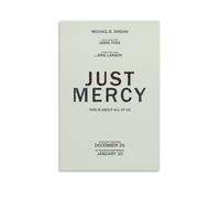 ASDGHIAWEUWQ Just Mercy - Póster de arte moderno y retro, estética, lienzo, pintura artística para pared, 40 x 60 cm, estilo sin marco