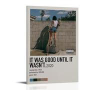ASDGHIAWEUWQ Póster de arte moderno y retro con texto en inglés «It Was Good Until It Wasnot» para pared, 60 x 90 cm, estilo marco
