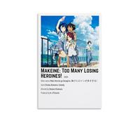 ASDGHIAWEUWQ Póster de arte moderno y retro con texto en inglés «Too Many Losing Heroines!» (50 x 75 cm) sin marco