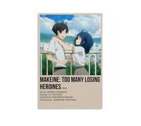 ASDGHIAWEUWQ Póster de arte moderno y retro con texto en inglés «Too Many Losing Heroines!» para pared, 20 x 30 cm, estilo sin marco