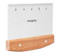 Asdirne Cortador de Masa, Raspador de Masa con Mango de Madera y Hoja de Acero Inoxidable de Calidad Alimentaria, Raspador de Pastelería, 15 CM