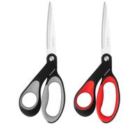 Asdirne Tijeras de tela para zurdos, tijeras multiusos resistentes para costura, cuchillas de acero inoxidable y mango cómodo, aptas para tela, 9 pulgadas, paquete de 2