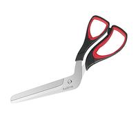 Asdirne Tijeras para Pizza, Cortador de Pizza con Hoja de Acero Inoxidable Afilada de Calidad Alimentaria y Mango de Agarre Suave, Tijeras de Cocina Multifuncionales, 27 CM, Negro/Rojo