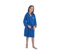 ASDITEX Albornoz Infantil Málaga CF, 100% Algodón, Unisex, Estilo Deportivo, Azul (FR/ES, Edad, 2 años, 16 años, Regular, 10/12, AZUL)