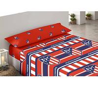 Asditex Juego de sábanas Atlético de Madrid 2 (3 Piezas) Cama 105 cm.