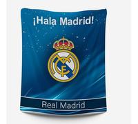 ASDITEX Manta DE Viaje Real Madrid-4-120x150 cm., Blanco