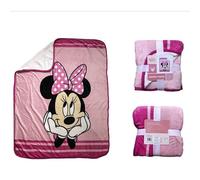 ASDITEX S.L. Manta Plaid Minnie-2-130x150 cm., Rosa