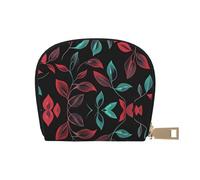 ASDJHFABKY Nature Scenery - Bolsa de piel con diseño de flores azules y blancas, diseño floral en florero, paquete de tarjetas para viajeros activos, para tarjetas de tránsito e identificaciones de