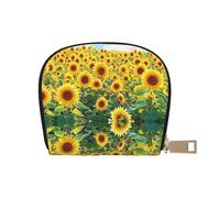 ASDJHFABKY Nature Scenery - Bolsa de piel con diseño de flores azules y blancas, diseño floral en florero, paquete de tarjetas para viajeros activos, para tarjetas de tránsito e identificaciones de