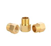 ASDJKL Hardware Fittings M14 M20 1/20.3 cm 1/10.2 cm 3/20.3 cm 1/5.1 cm BSP NPT hembra a macho adaptador de tubería de latón acoplador conector conector conector (F NPT1I4-M BSPP1I4_Thread)