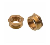 ASDJKL Hardware Fittings M20 7/16 UNF 9/16 UNF 1/10.2 cm 1/5.1 cm BSP hembra a macho rosca reductora de latón conector de tubería (F UNF7I16-M BSP1I2)