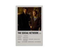 ASDJWAUEYWEH Póster de The Social Network en lienzo para decoración de pared, arte vintage, decoración estética para sala de estar, dormitorio, 50 x 75 cm, estilo sin marco