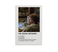 ASDJWAUEYWEH Póster de The Social Network en lienzo para decoración de pared, arte vintage, decoración estética para sala de estar, dormitorio, 40 x 60 cm, estilo sin marco
