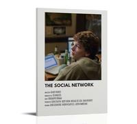 ASDJWAUEYWEH Póster de The Social Network, lienzo decorativo para pared, arte vintage, decoración estética para sala de estar, dormitorio, 40 x 60 cm, estilo marco