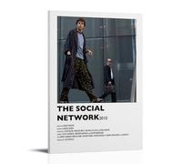 ASDJWAUEYWEH Póster de The Social Network, lienzo decorativo para pared, arte vintage, decoración estética para sala de estar, dormitorio, 30 x 45 cm, estilo marco