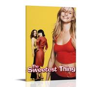 ASDJWAUEYWEH Póster de The Sweetest Thing en lienzo para decoración de pared, arte vintage, decoración estética para sala de estar, dormitorio, 60 x 90 cm, estilo marco