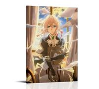 ASDJWAUEYWEH Violet Evergarden Anime1 - Póster decorativo en lienzo para pared, arte vintage, decoración estética para sala de estar, dormitorio, 50 x 75 cm, estilo marco