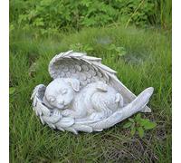 ASDMAOE Macetas para Mascotas, Piedra Conmemorativa para Perros, Monumento Conmemorativo, Piedras Conmemorativas para Perros, Monumento(Angel Dog)