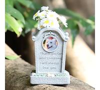 ASDMAOE Piedras Conmemorativas para Mascotas, Lápidas para Mascotas, Macetas para Perros, Monumentos Conmemorativos, Placa Conmemorativa Personalizada(Companionship)