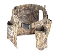 asdmm Cinturón de caza ajustable con bolsa de juego, bolsa de concha y soporte para botella para disparar y pescar