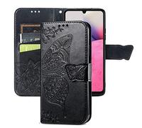 Asdsinfor OnePlus 10T - Funda tipo cartera de piel sintética de alta calidad con soporte para tarjetas, soporte magnético a prueba de golpes, funda de protección para OnePlus 10T Butterfly Black SD