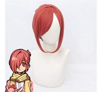 Aseado al baño Hanako-kun Mitsuba Cosplay Peluca Peluca de pelo sintético naranja Estilo de cola de caballo Fiesta de Halloween Disfraz Jugar Pelucas Pelucas