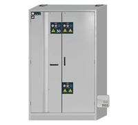 Asecos K-Phoenix-30 - Armario de Seguridad Combinado con Divisor Central Vertical, Puertas abatibles, Color Gris Claro, 1202 mm de Ancho, 598 mm de Profundidad y 1968 mm de Altura