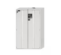 Asecos S-Phoenix Touchless-90 - Armario de Seguridad con Puertas Plegables y Cierre de Cilindro de Perfil, Color Gris Claro, 1196 mm de Ancho, 616 mm de Profundidad y 1968 mm de Altura