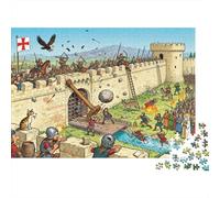 Asedio del Castillo El CID Puzzle De Madera Impermeable DIY Puzzles De 1000 Piezas para Adultos Imposible Rompecabezas Juegos Desafiantes