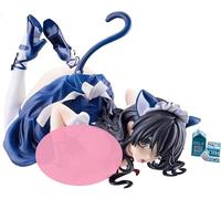 ASEDRFY Ecchi Figura de anime, gato regazo leche 1/7 I Vestiti Sono Rimovibili Model Collection muñeca juguete estatua decoración 12 cm