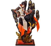 ASEDRFY Figura de Zhongli de Genshin Impact de 26 cm de PVC, materiales de protección del medio ambiente, adecuados para el hogar, oficina, escritorio, adornos decorativos. Juguete