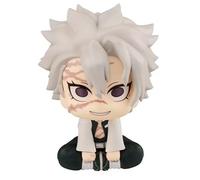 ASEDRFY Ganrokuji Miri Figure, Sanemi Shinazugawa Figure, Q Version Sitting Big Eyes Anime Figures 10cm/3.9inch Character Statue Model Ornament Gifts (a)