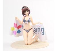 ASEDRFY Saekano: Come allevare Una Ragazza Noiosa Megumi Kato Costume da Bagno Piatto Ver. 1/7 Figura Completa Figura de Anime Figura de Acción Figura Figura Decoración Figura Colección 17,5 cm / 6,8