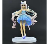 ASEDRFY Vanilla Chocola Figura Vestido de Cóctel Kigae no Hitotoki Cat Girls Figurine 1/7 Colección Desktop Model Gifts 18cm (A)