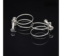 Asegura tu configuración acuática con este juego de 10 robustos clips de manguera de doble alambre de acero inoxidable diseñados para mayor durabilidad (9-14 mm)