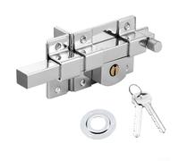 Asegura tu entrada de estilo antiguo de hierro y aleación de zinc cerraduras de puerta diseñadas para evitar el robo de manera eficaz (2008CR - izquierda)