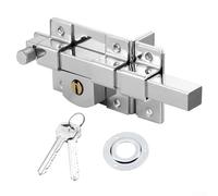 Asegura tu entrada de estilo antiguo de hierro y aleación de zinc cerraduras de puerta diseñadas para evitar el robo de manera eficaz (2008CR - derecha)