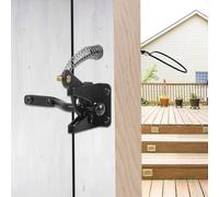 Asegura tu patio con pestillo de puerta de gravedad ajustable adecuado para puertas de madera y metal