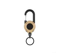 Asegura tus artículos esenciales con un llavero retráctil de 60 cm y un gancho de resorte resistente para un fácil acceso (C con calcomanía)
