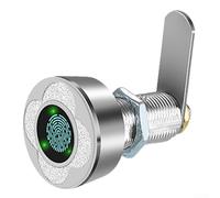 Asegura tus pertenencias con cerradura inteligente de huellas dactilares para cajón, batería recargable integrada y escaneo eficiente (30 mm, plateado)